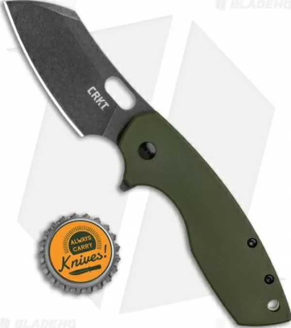 Fashion Lower Prices Crkt Pilar Large Frame Lock Knife Od Green G-10 (2.6 Black Sw D2) Bhq Exclusive Pocket Knives