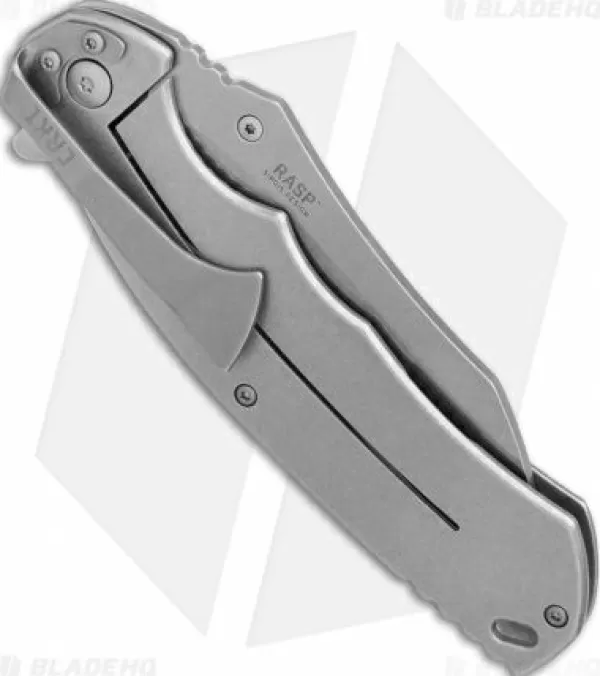 Best Lower Prices Crkt Rasp Frame Lock Flipper Knife Stainless Steel (3.67 Stonewash) 2081 Pocket Knives