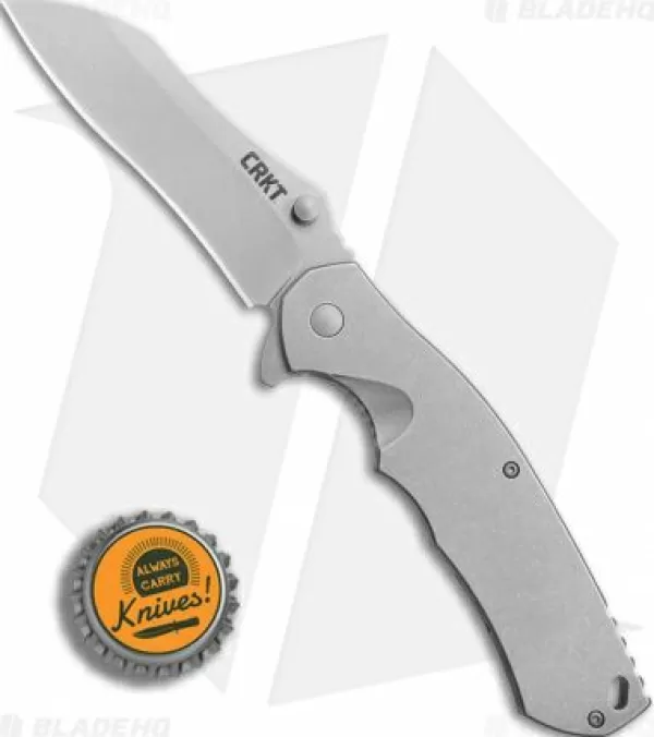 Best Lower Prices Crkt Rasp Frame Lock Flipper Knife Stainless Steel (3.67 Stonewash) 2081 Pocket Knives