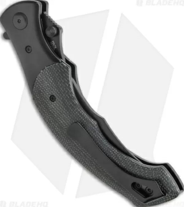 New Lower Prices Crkt Ritual Spring Assisted Knife Black Micarta (4.37 Black 14C28N) 7471K Spring Assisted Knives