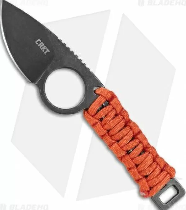 Hot Lower Prices Crkt Schwarz Tailbone Fixed Blade Knife Orange Cord-Wrapped (2.4 Sw) 2415 Fixed Blade Knives