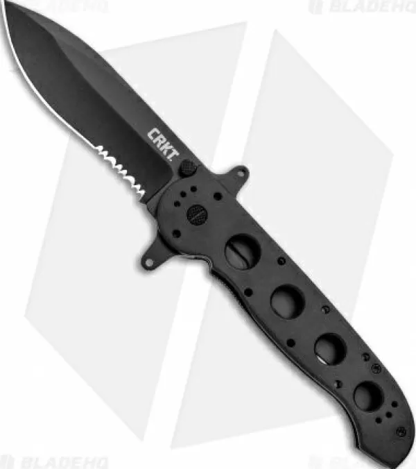 Best Sale Online Crkt Carson M21-14Sf Special Forces Flipper Knife Aluminum (3.875 Black Serr) Pocket Knives