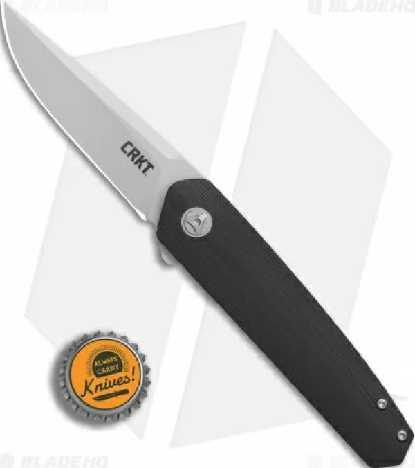 Fashion Online Crkt Cuatro Liner Lock Flipper Knife Black G-10 (3.1 Bead Blast) 7090 Pocket Knives