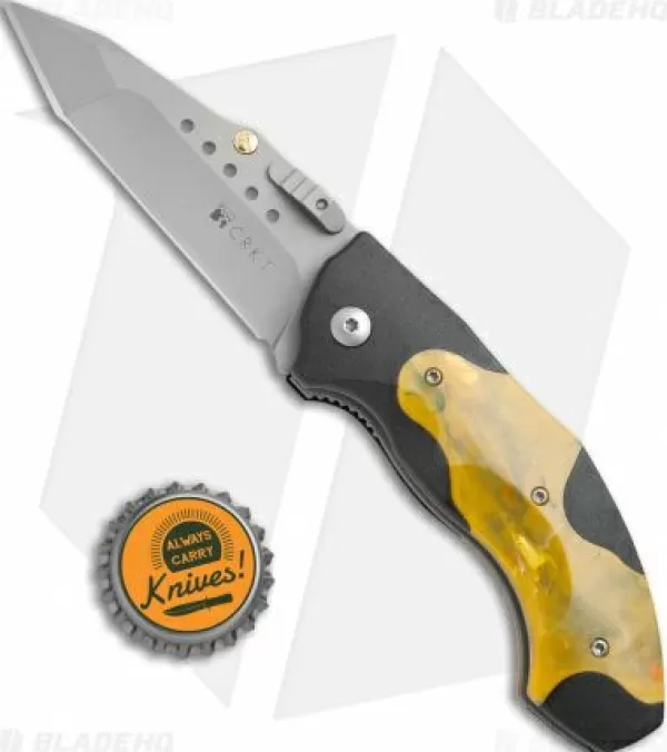 Clearance Online Crkt Elishewitz Horus Spring Assisted Knife Orange/Black (3.125 Bb) 1150 Spring Assisted Knives