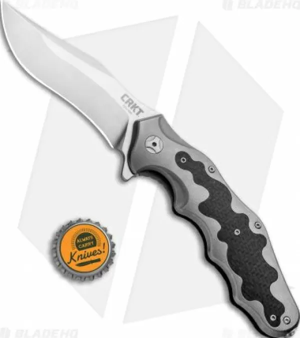 Online Online Crkt Ken Onion Motley Flipper Knife Carbon Fiber/Ti (Satin) K210Cfxp Pocket Knives