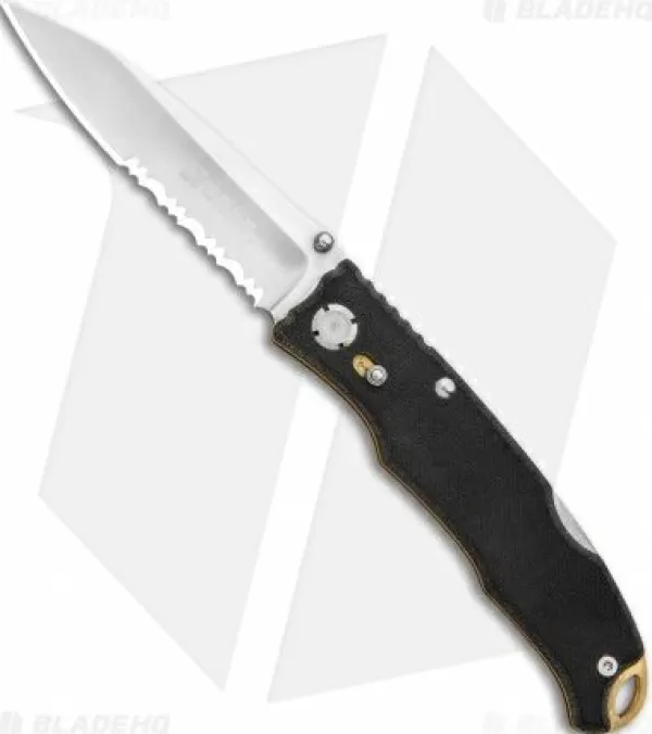 Flash Sale Online Crkt Lake Laredo Lockback Knife Black G-10 (3.25 Satin Serr) 7266 Pocket Knives