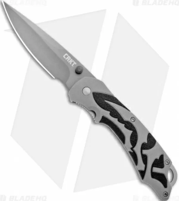 Outlet Online Crkt Lerch Moxie Knife Gray/Black Spring Assisted (3.29 Grey Plain) 1102 Spring Assisted Knives
