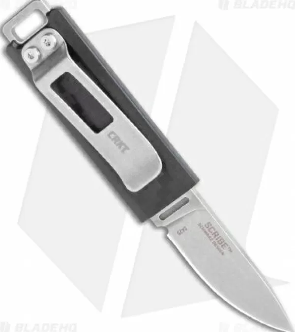 Best Online Crkt Scribe Fixed Blade Knife Black Grn (1.8 Stonewash) 2425 Fixed Blade Knives