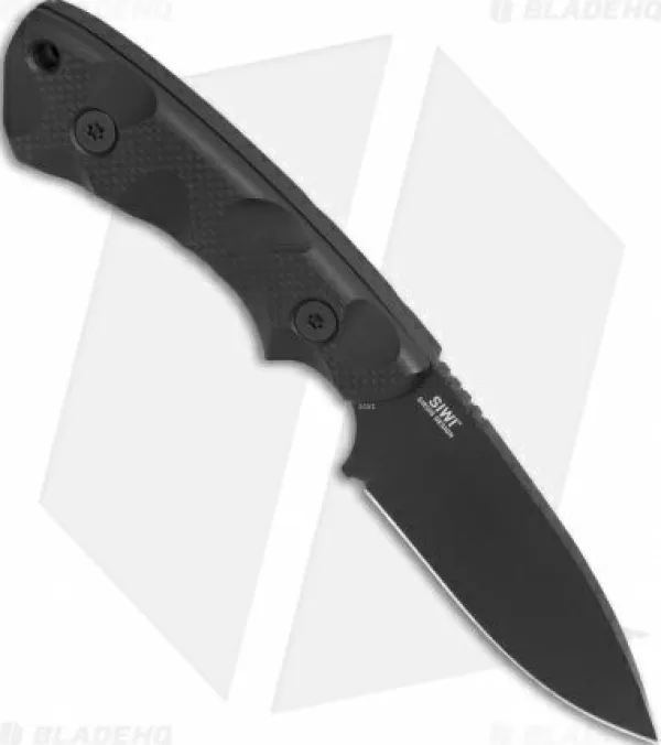 Cheap Online Crkt Siwi Drop Point Fixed Blade Knife Black G-10 (3.34 Black) 2082 Tactical Knives