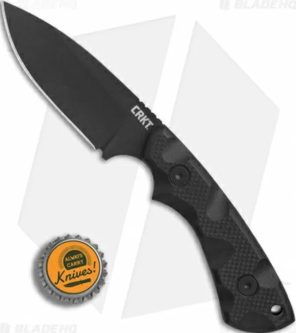 Cheap Online Crkt Siwi Drop Point Fixed Blade Knife Black G-10 (3.34 Black) 2082 Tactical Knives