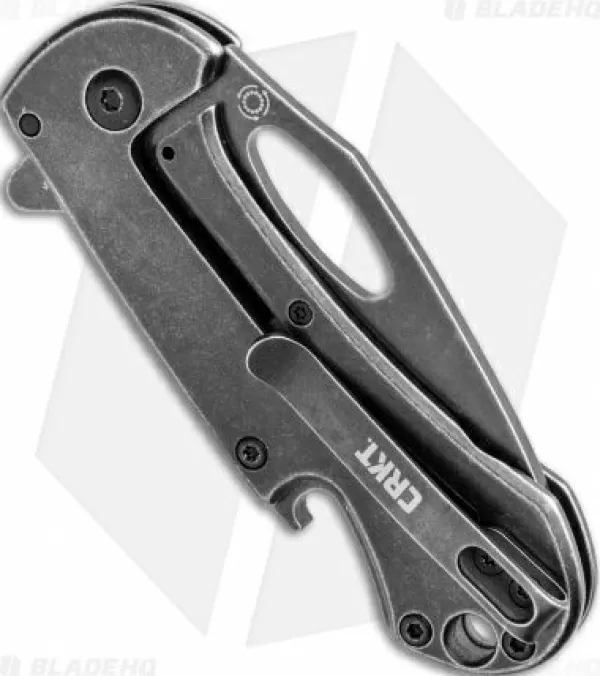 Outlet Original Crkt Bev-Edge Flipper Knife W/ Bottle Opener Black (2.5 Black Stonewash) 4635 Pocket Knives