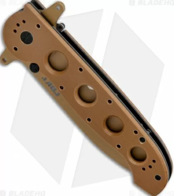 Best Original Crkt Carson M21-14Dsfg Special Forces Flipper Knife Tan G-10 (3.875 Serr) Pocket Knives