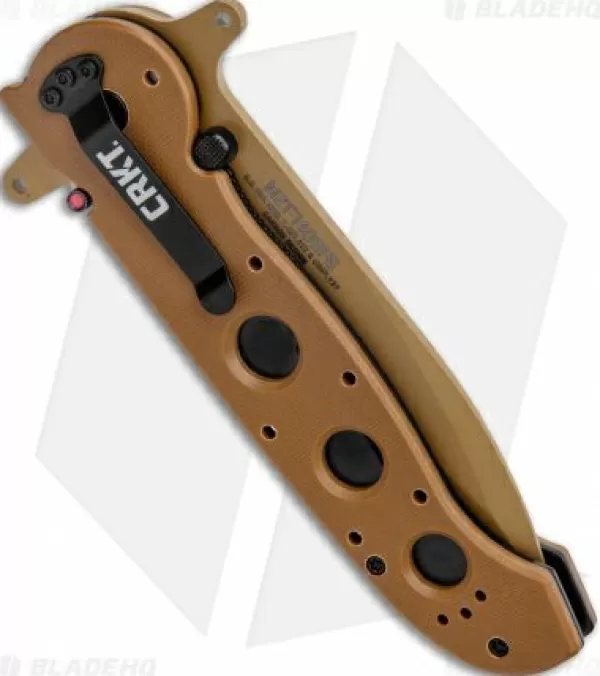 Best Original Crkt Carson M21-14Dsfg Special Forces Flipper Knife Tan G-10 (3.875 Serr) Pocket Knives