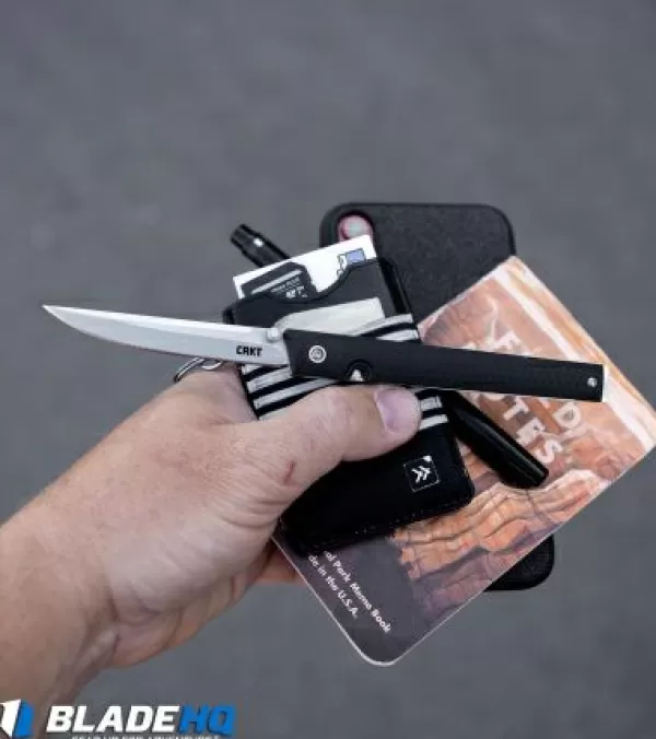 New Original Crkt Ceo Bamboo Liner Lock Knife Grn (3.1 Black Stonewash) 7096Ygk Pocket Knives