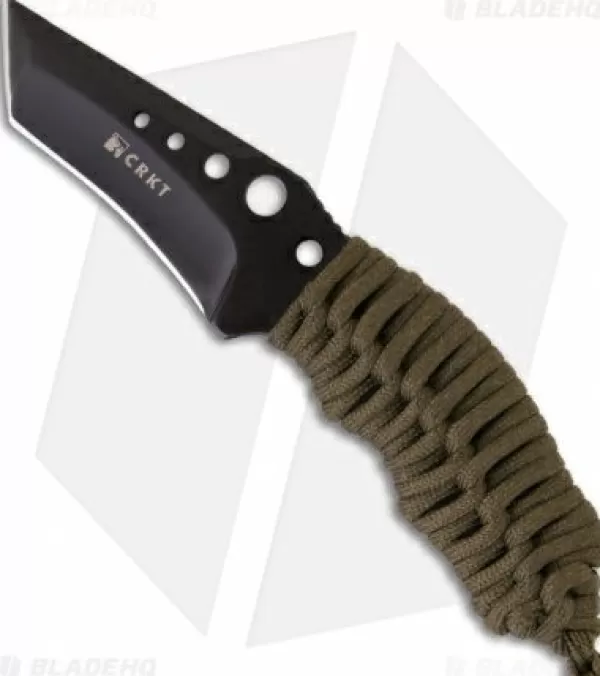 Hot Original Crkt Crawford N.E.C.K. Tanto Fixed Blade Knife (2.75 Black) 2030Cw Fixed Blade Knives