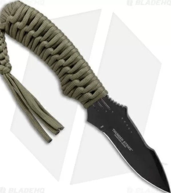 Flash Sale Original Crkt Crawford Thunder Strike Neck Knife Green Paracord (2.8 Black) 2032 Fixed Blade Knives