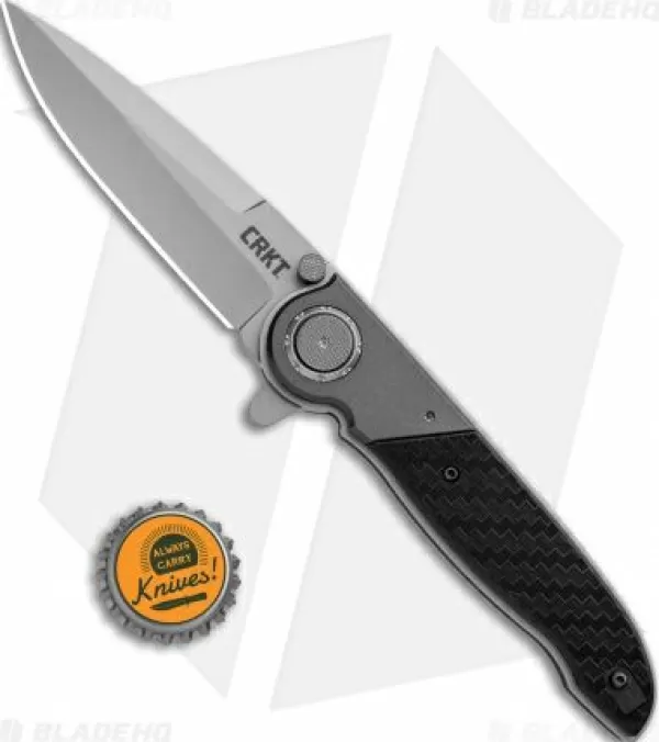 Cheap Original Crkt M40-03 Deadbolt Lock Knife Aluminum/Gfn (3 Bead Blast) Tactical Knives