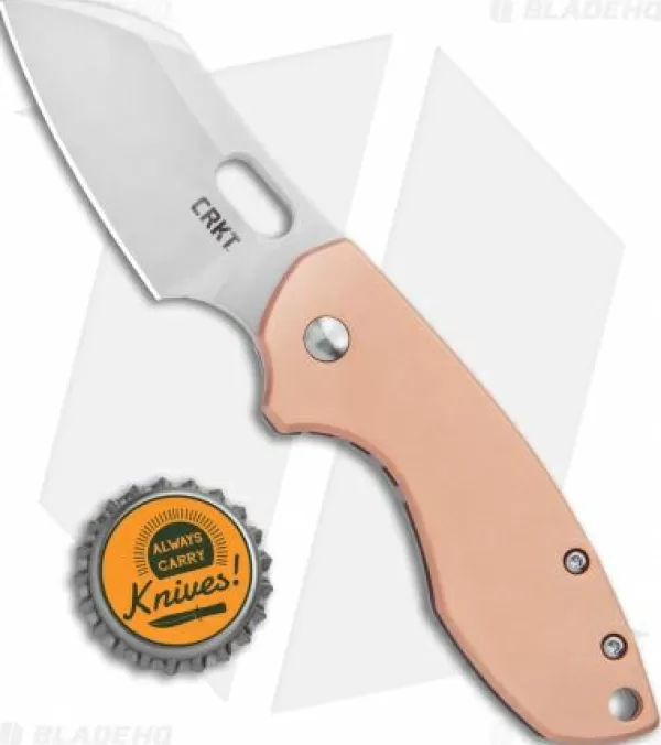 Online Original Crkt Pilar Frame Lock Knife Stainless Steel/Copper (2.4 Satin) 5311Cu Pocket Knives