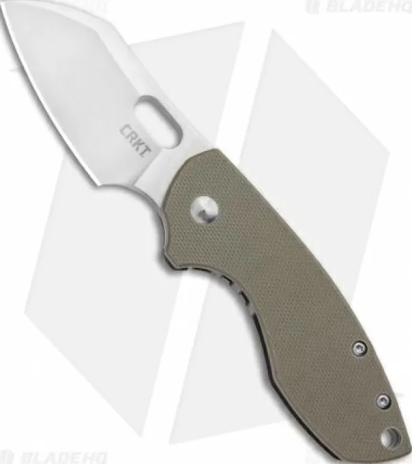 Best Sale Original Crkt Pilar Frame Lock Knife Tan G-10 (2.4 Satin D2) Pocket Knives