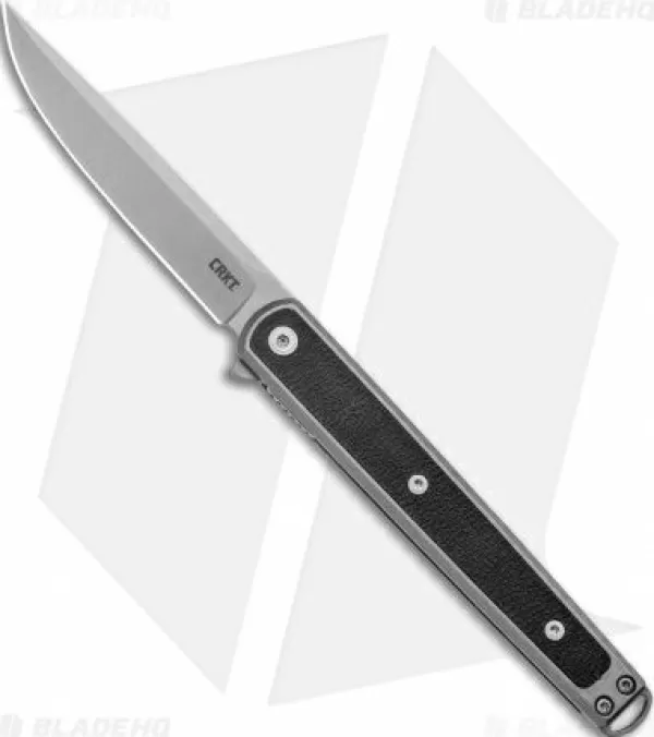 Clearance Original Crkt Rogers Seis Liner Lock Knife Black Grn (3.4 Bead Blast) Pocket Knives