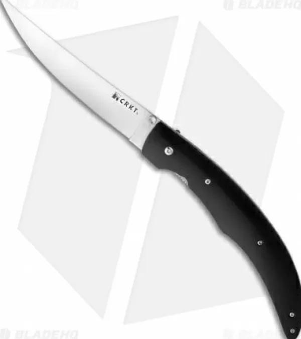 Best Original Crkt Surf 'N Turf Liner Lock Knife Black Pom (5 Satin) 3080 Pocket Knives