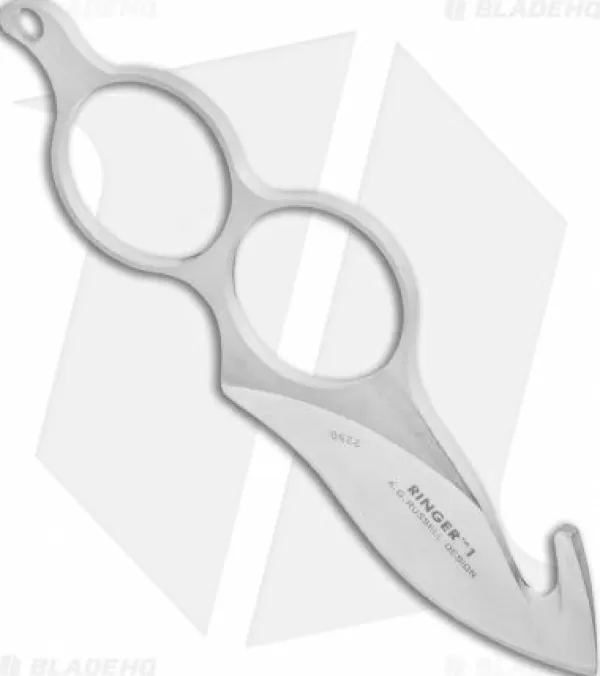 Outlet Quick Delivery Crkt A.G. Ringer Guthook Fixed Blade Neck Knife (2.375 Satin) 2250 Fixed Blade Knives