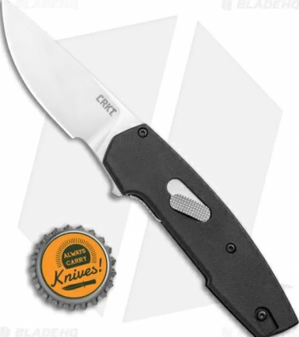 Online Quick Delivery Crkt Cottidae Liner Lock Knife Black Aluminum (2.6 Satin) 6321 Pocket Knives