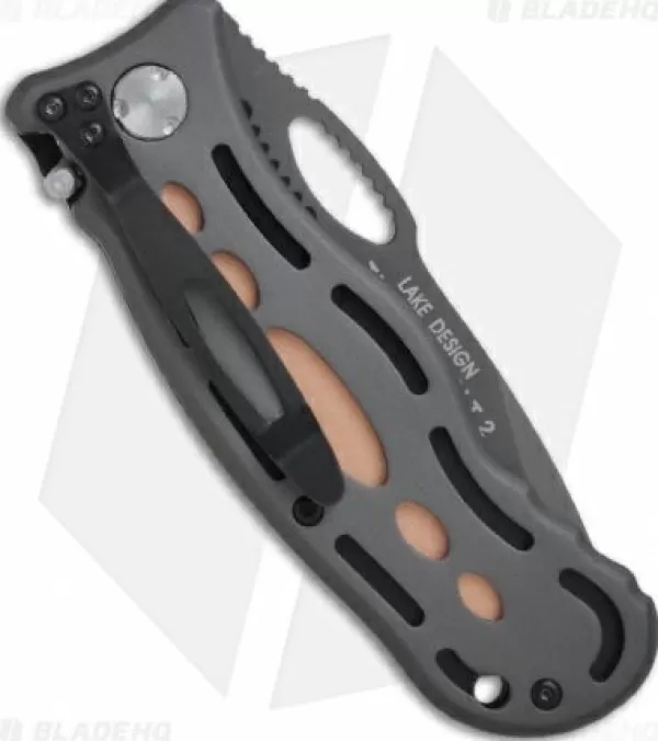 Shop Quick Delivery Crkt Lake Thunderbolt 2 Liner Lock Knife (3.43 Gray Serr) 7131 Pocket Knives