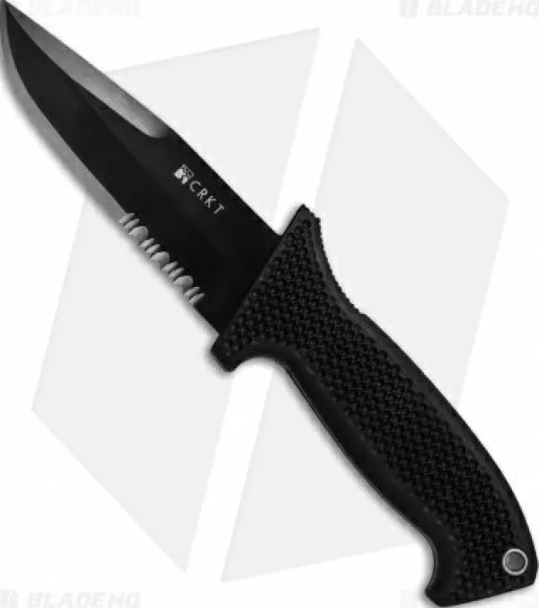 Shop Quick Delivery Crkt M60-14Pk Sotfb Fixed Blade Knife (4.38 Black Serr) Tactical Knives