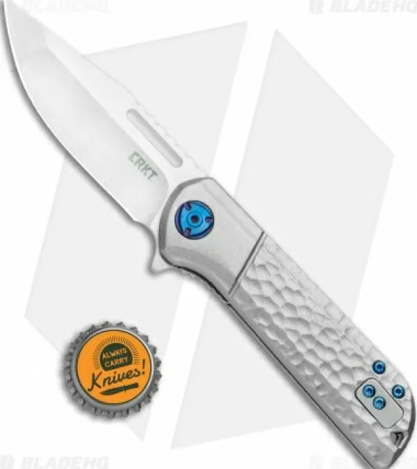 Best Sale Quick Delivery Crkt Mah Lanny Spring Assisted Liner Lock Knife Aluminum (3.2 Satin) 6525 Spring Assisted Knives