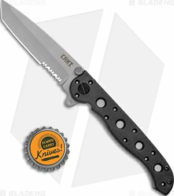 Best Reliable Quality Crkt Carson M16-10Z Tanto Flipper Knife (3 Bead Blast Serr) Pocket Knives