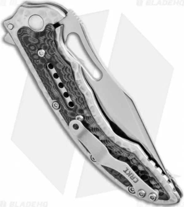 Cheap Reliable Quality Crkt Ikoma Fossil Small Frame Lock Knife Black G-10 (3.41 Satin) 5462 Pocket Knives