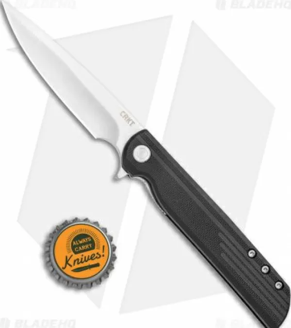 Sale Reliable Quality Crkt Lck + Spring Assisted Liner Lock Knife Black Grn (3.3 Satin) 3801 Spring Assisted Knives