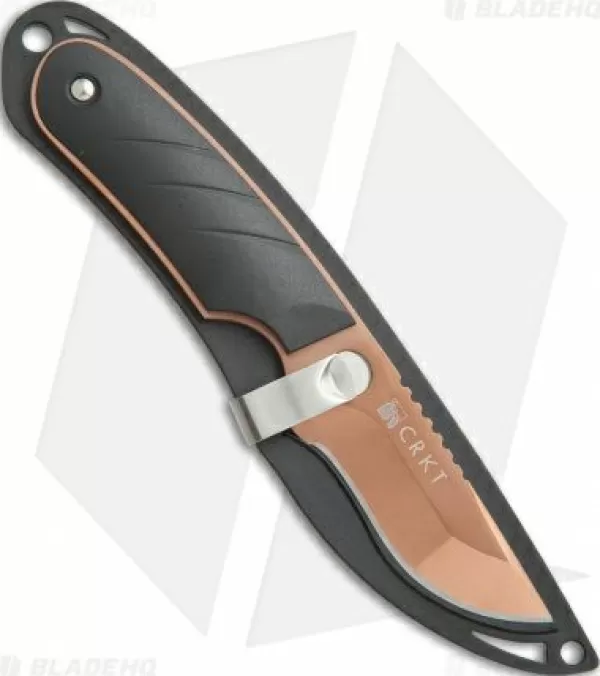 Flash Sale Reliable Quality Crkt Side Hawg 2 Fixed Blade Neck Knife W/ Pivot Sheath (2.25 Bronze) 2404Br Fixed Blade Knives