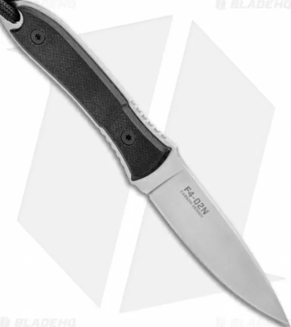 Shop Special Style Crkt Carson F4-02N Fixed Blade Neck Knife Black G-10 (2.88 Satin) Fixed Blade Knives