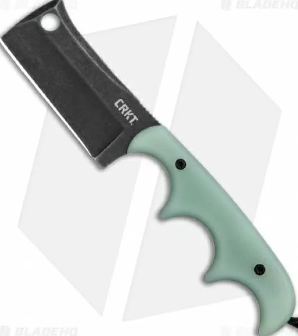 Sale Special Style Crkt Folts Minimalist Cleaver Neck Knife Natural G-10 (2.1 Black Smokewash D2) Fixed Blade Knives