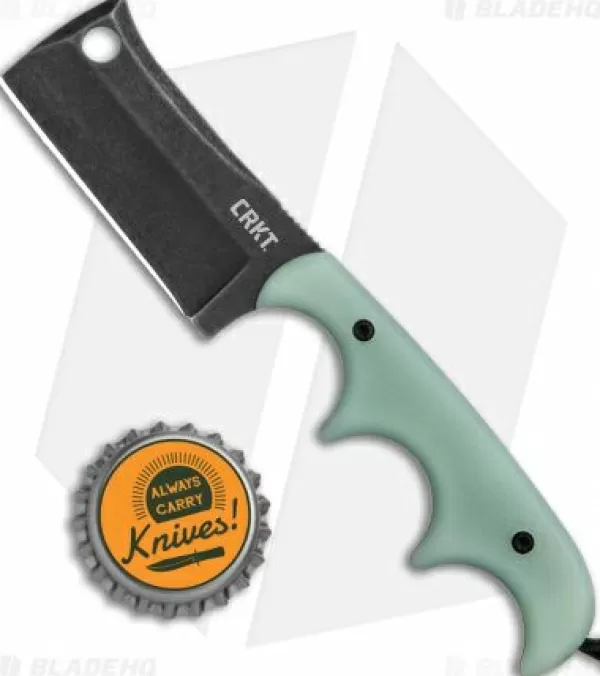 Sale Special Style Crkt Folts Minimalist Cleaver Neck Knife Natural G-10 (2.1 Black Smokewash D2) Fixed Blade Knives