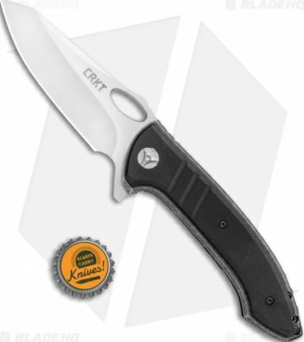 Flash Sale Top Sell Crkt Avant-Tac Liner Lock Knife Black G-10 (3.625 Satin) 5820 Pocket Knives
