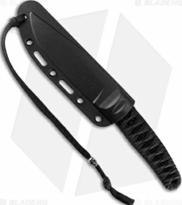 Hot Top Sell Crkt Burnley Nishi Fixed Blade Knife Black Cord Wrapped (4.5 Black) 2290 Fixed Blade Knives
