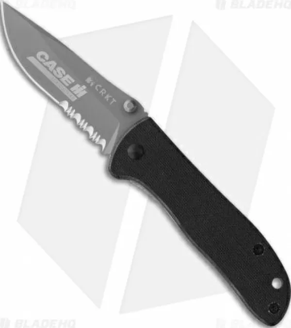 Best Top Sell Crkt Drifter Case Liner Lock Knife Black G-10 (2.875 Gray Serr) 6460C Pocket Knives