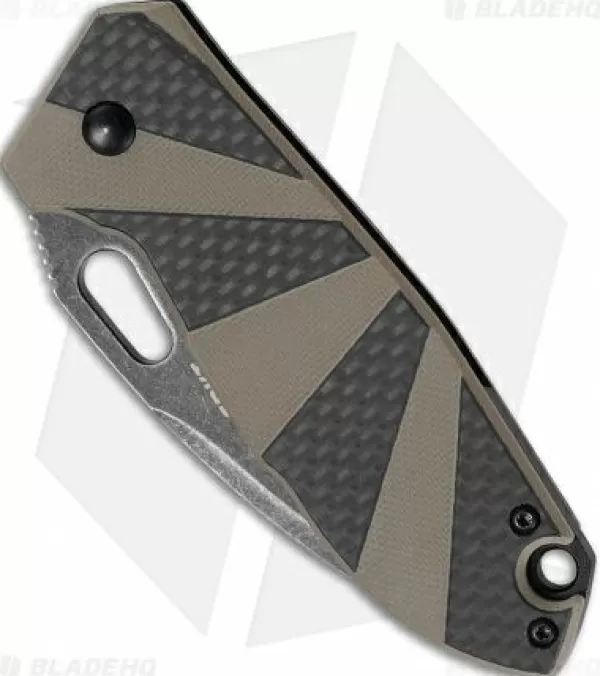 Clearance Top Sell Crkt Heron Frame Lock Folding Knife Black Tan G-10/Cf (2.75 Black Sw) 2440 Pocket Knives