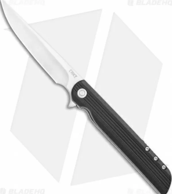 Flash Sale Top Sell Crkt Large Lck + Spring Assisted Liner Lock Knife Black G-10 (3.6 Satin) 3810 Spring Assisted Knives