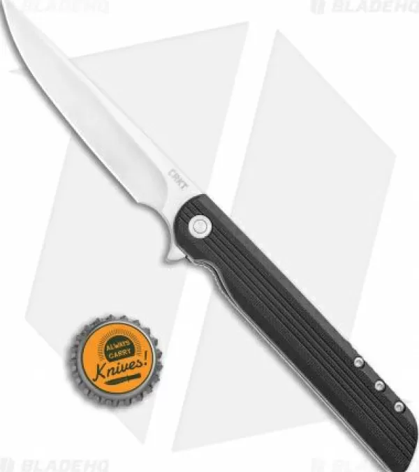 Flash Sale Top Sell Crkt Large Lck + Spring Assisted Liner Lock Knife Black G-10 (3.6 Satin) 3810 Spring Assisted Knives