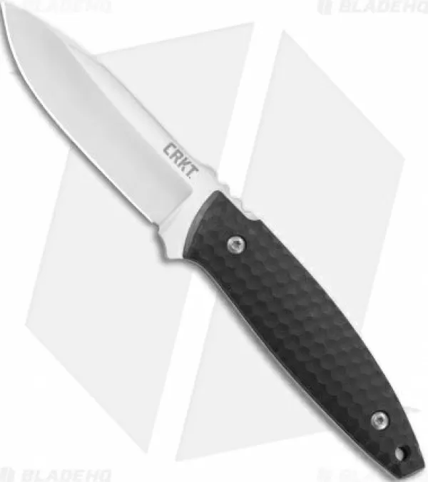 Fashion Top Sell Crkt Lucas Burnley Aux Fixed Blade Knife Black (3.5 Satin) 1200 Fixed Blade Knives