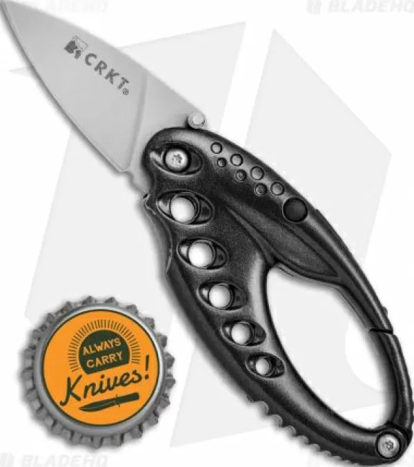 Fashion Top Sell Crkt Lumabiner Liner Lock Knife W/ L.E.D Light (1.6 Bead Blast) Pocket Knives