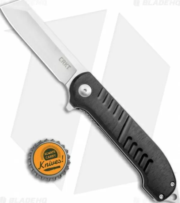 Store Top Sell Crkt Razel Gt Frame Lock Knife Black (3 Satin) 4031 Pocket Knives