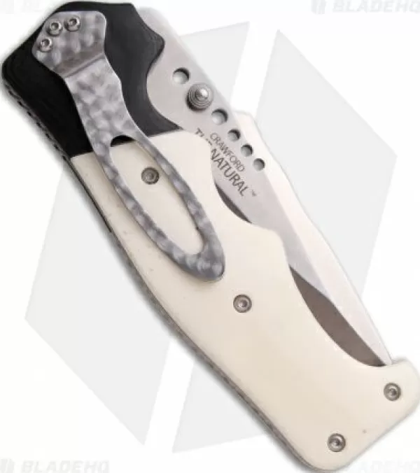 Online Top Sell Crkt The Natural Spring Assisted Knife White Bone & G10 (3.88 Satin Plain) 7085 Spring Assisted Knives