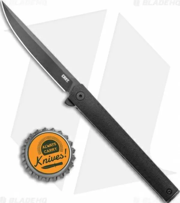 Fashion Unique Crkt Ceo Flipper Liner Lock Knife Black Grn (3.25 Black) Pocket Knives