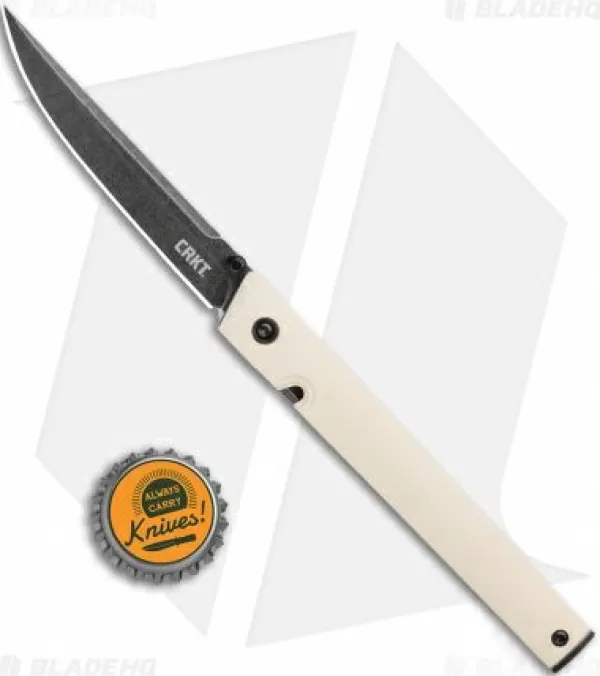 Flash Sale Unique Crkt Ceo Liner Lock Knife White Micarta (3.1 Smokewash D2) Bhq Exclusive Pocket Knives