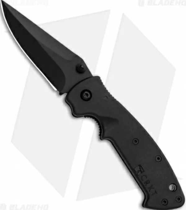 Best Unique Crkt Crawford Kasper Liner Lock Knife Black Zytel (3.1 Black) 6772K Pocket Knives